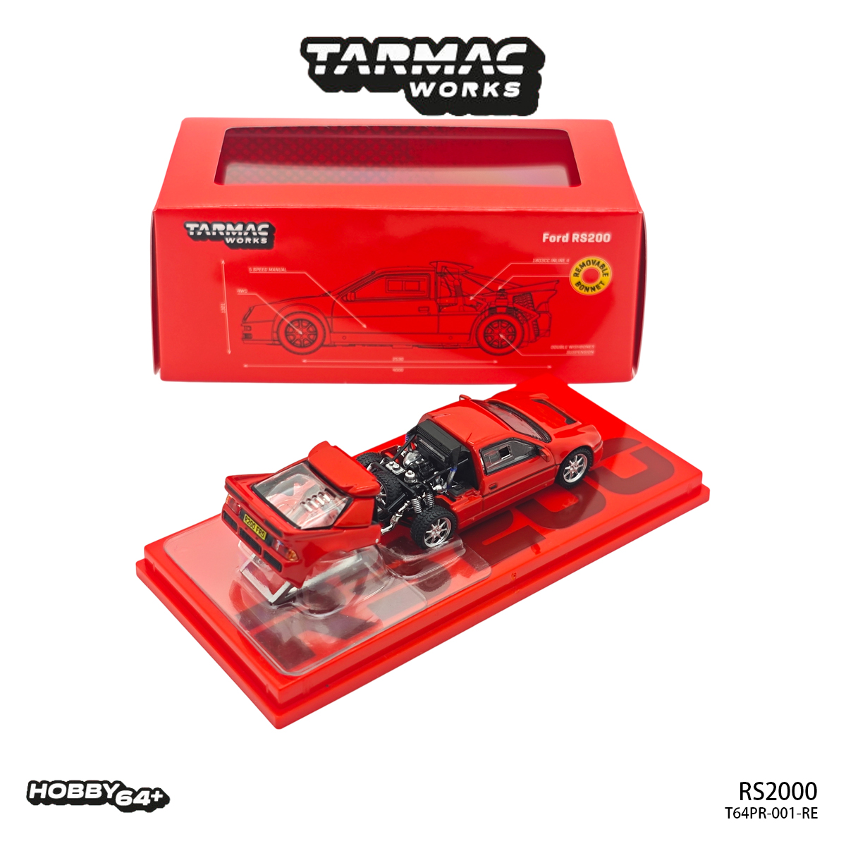 Tools Work - สินค้าพร้อมส่ง Tarmac Works Hobby64+ 1:64 RS200