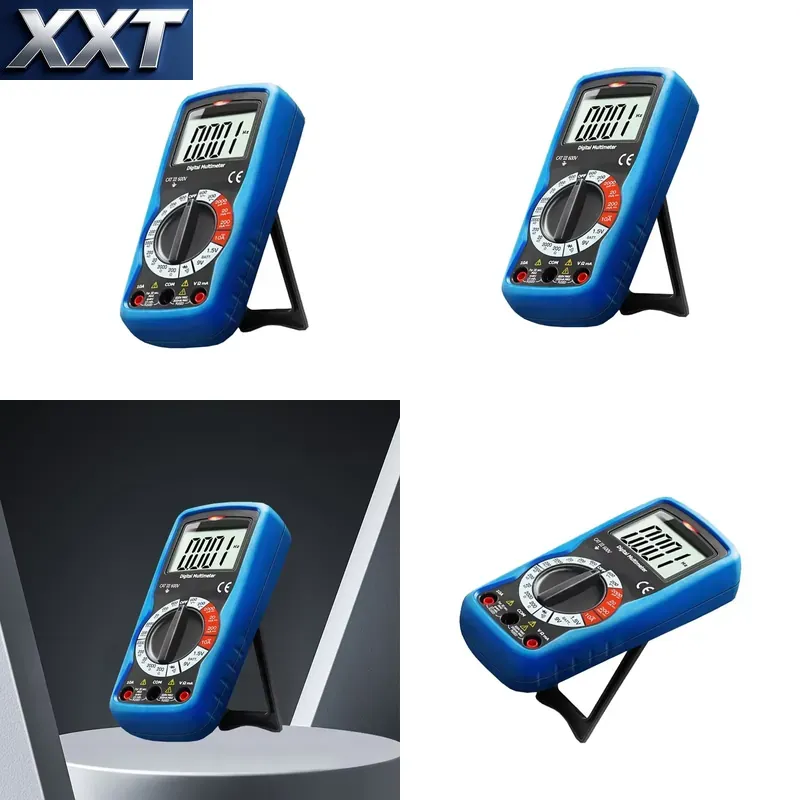 Tools Work - XXT มัลติมิเตอร์แบบดิจิตอลแบบพกพา เครื่องมือตรวจสอบข้อบกพร่องของวงจรไฟฟ้าความแม่นยำสูง สำหรับงานซ่อมแซมวงจรพื้นฐาน