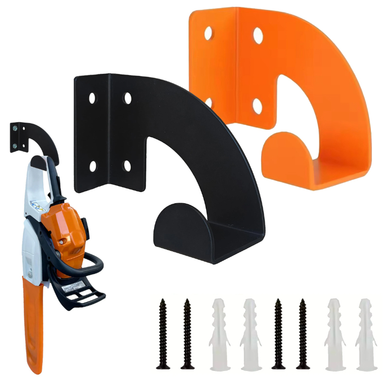 Workshop Tools On Wall - ที่แขวนเลื่อยโซ่โลหะแบบแขวนผนังสำหรับงานหนัก, ชั้นวางเก็บเครื่องมือในโรงงาน, ที่แขวนสำหรับเครื่องตัดหญ้าในสวน, เครื่องตัดหญ้า และกรรไกรตัดแต่งกิ่งไม้