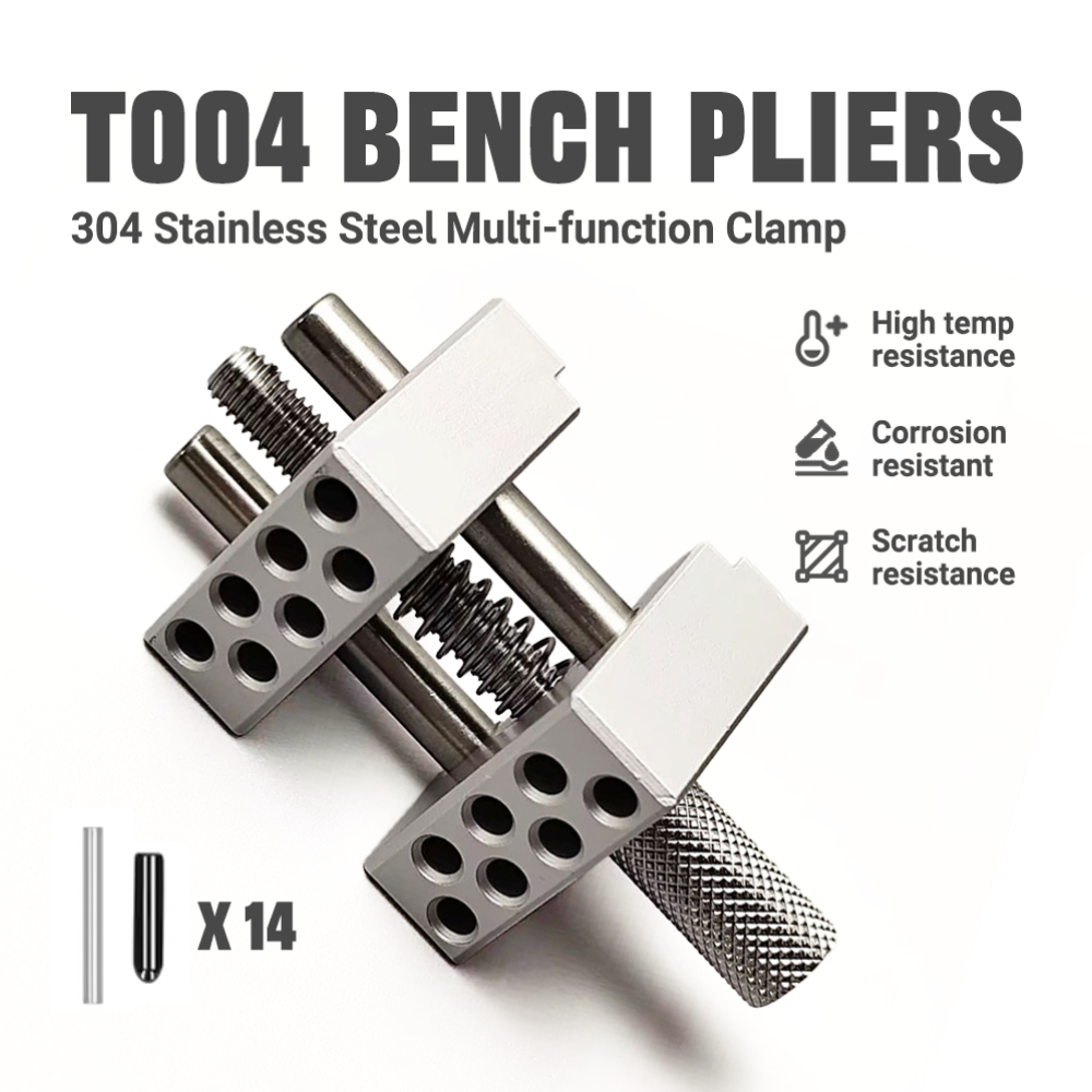 Bench Vise Swivel - แคลมป์จับชิ้นงานขนาดเล็กเกรดอุตสาหกรรม ทำจากสแตนเลส 304 พร้อมฐานหมุนสำหรับงานประดิษฐ์โมเดลที่ต้องการความแม่นยำ