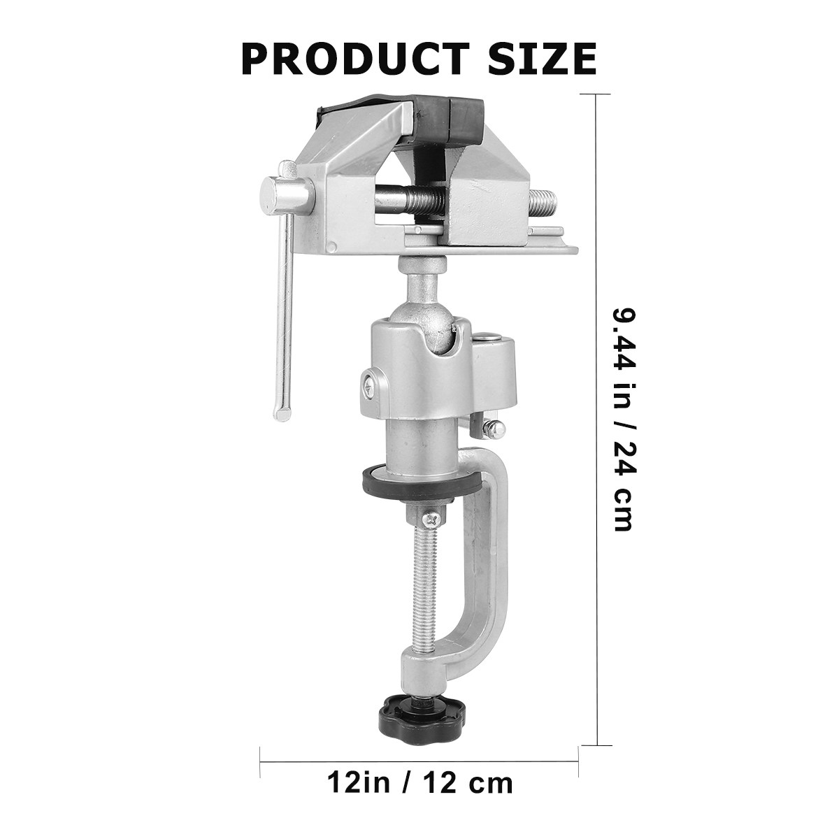 แคลมป์หนีบโต๊ะแบบหมุนได้ ขาจับ - Bench Vise Swivel บทวิจารณ์และราคา