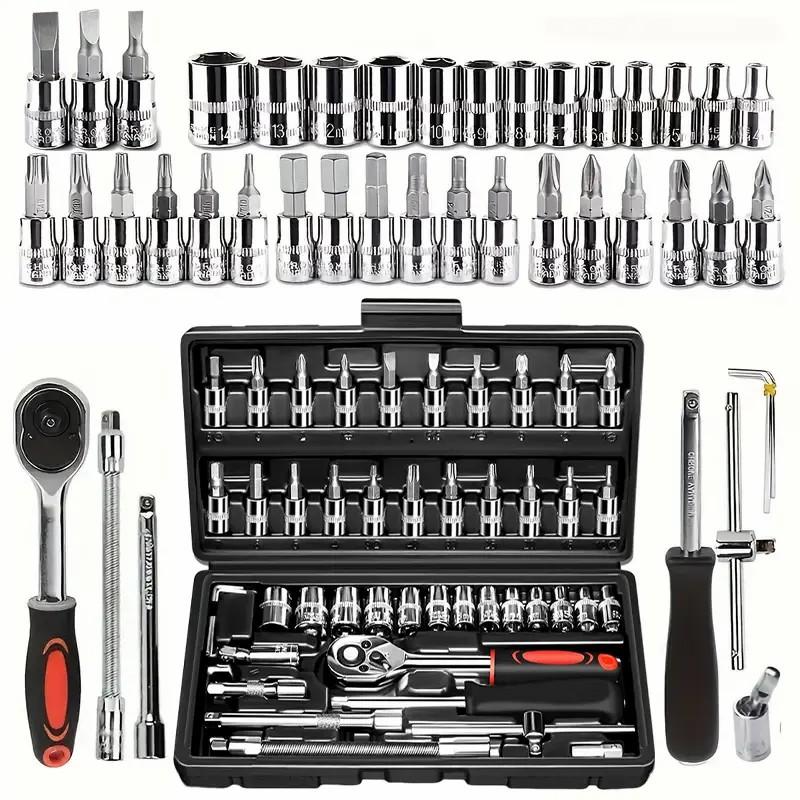 ชุดประแจบล็อกเมตริก 46 ชิ้น ชุ - Tools & Workshop Equipment บทวิจารณ์และราคา
