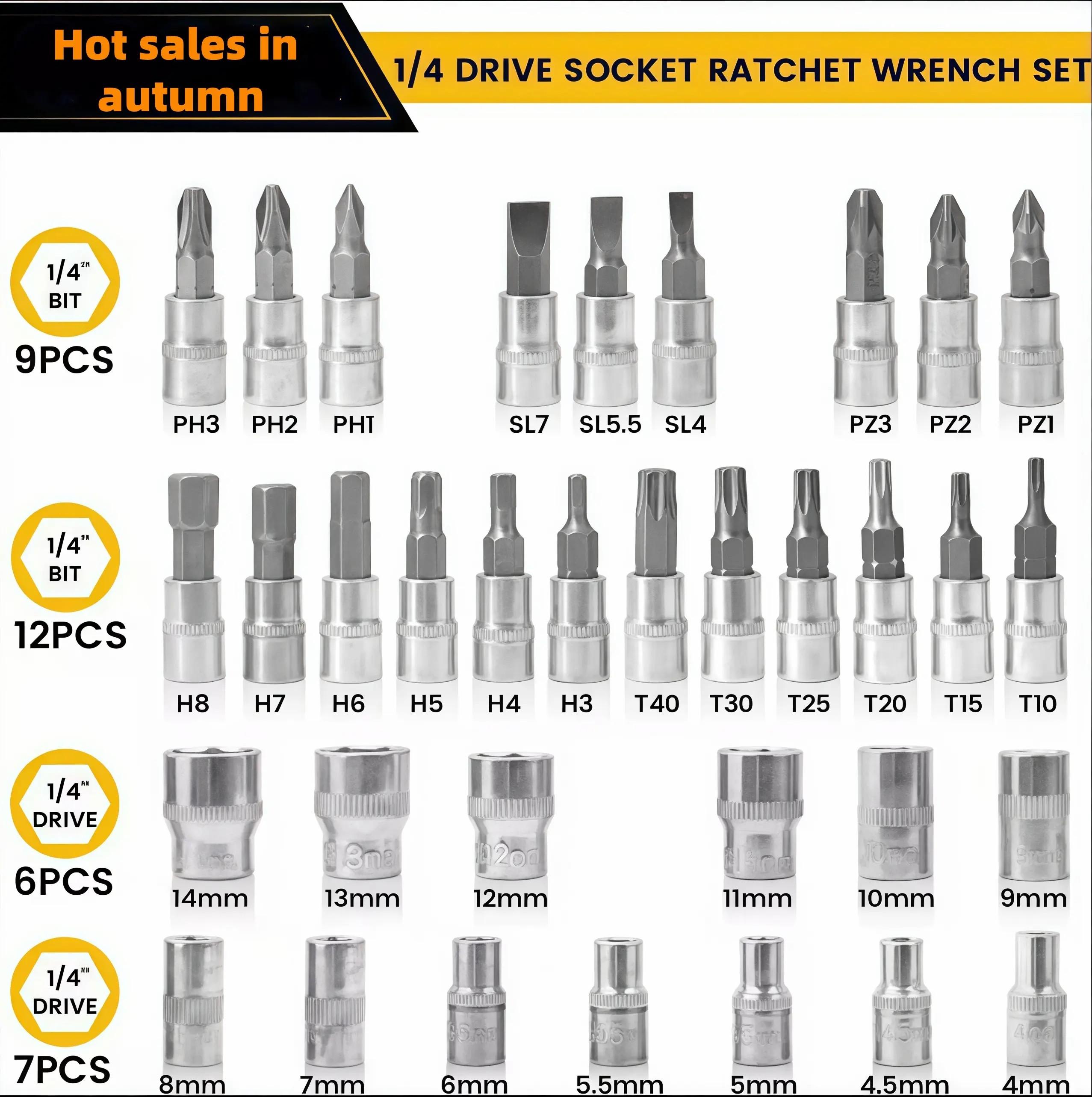 ชุดประแจบล็อกเมตริก 46 ชิ้น ชุ - Tools & Workshop Equipment บทวิจารณ์และราคา