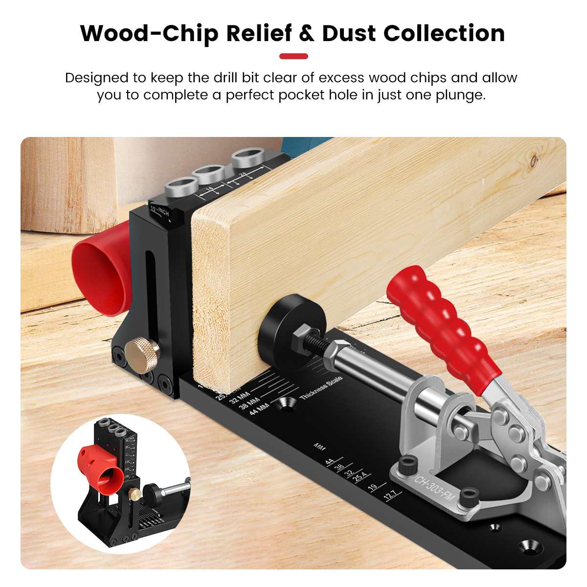 Enjoywood XK4งานไม้เอียงหลุมเจ - Pocket Hole Jig บทวิจารณ์และราคา