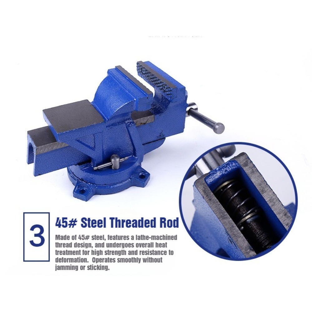 แท่นจับชิ้นงานขนาด 6 นิ้ว รุ่น - Bench Vise Swivel บทวิจารณ์และราคา