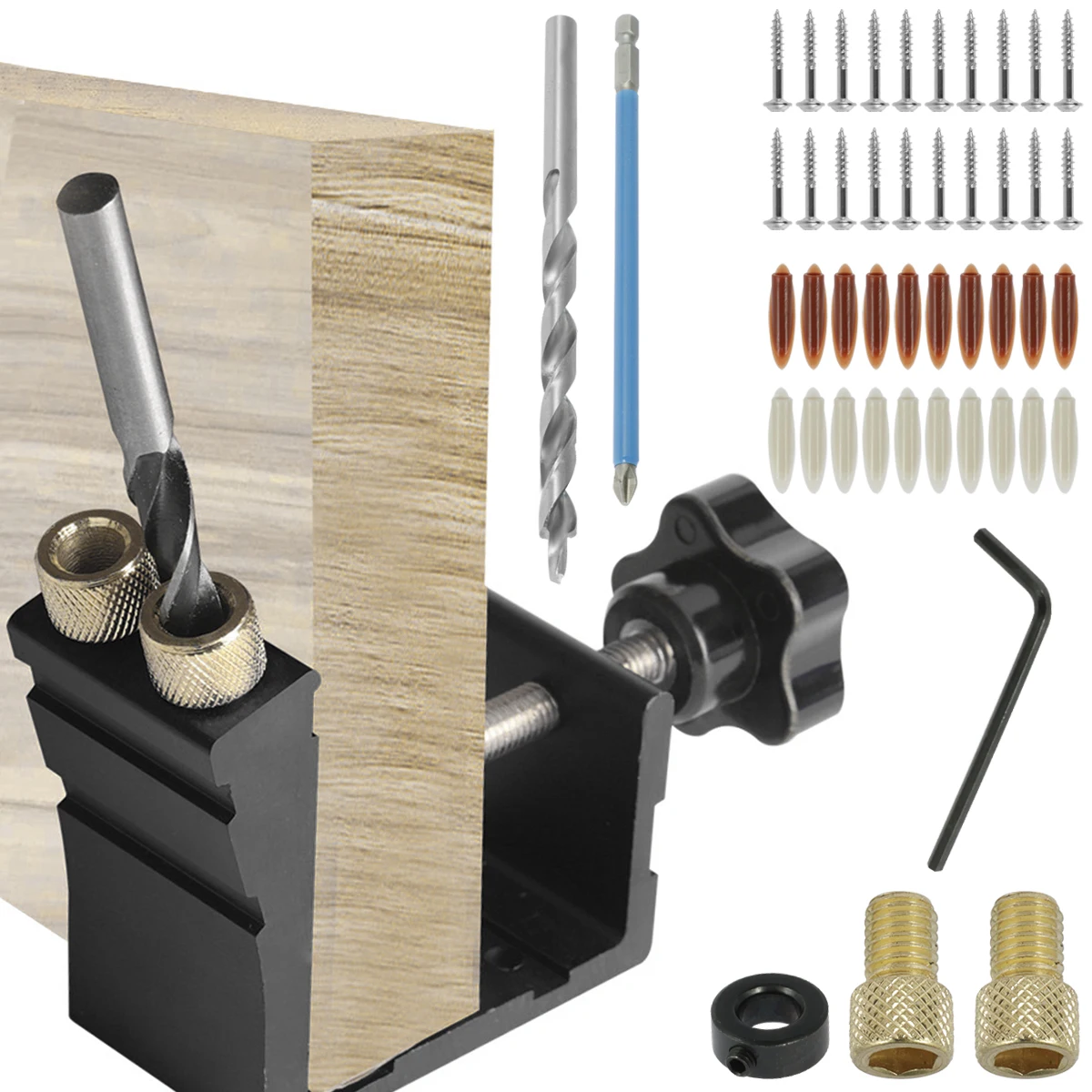 จิ๊กสกรูรูพ็อกเก็ตงานไม้ 15 °  - Pocket Hole Jig บทวิจารณ์และราคา