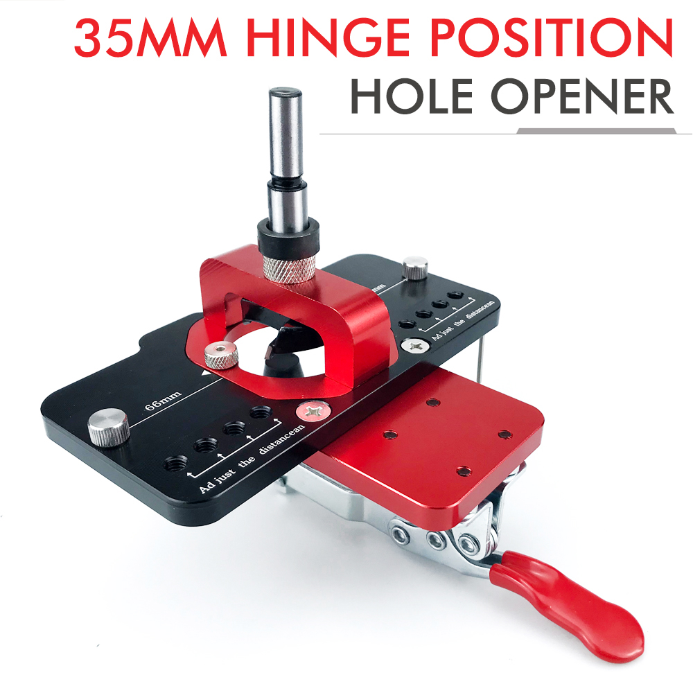 35 มม.ปกปิดบานพับประตู Jig ล็อ - Pocket Hole Jig บทวิจารณ์และราคา