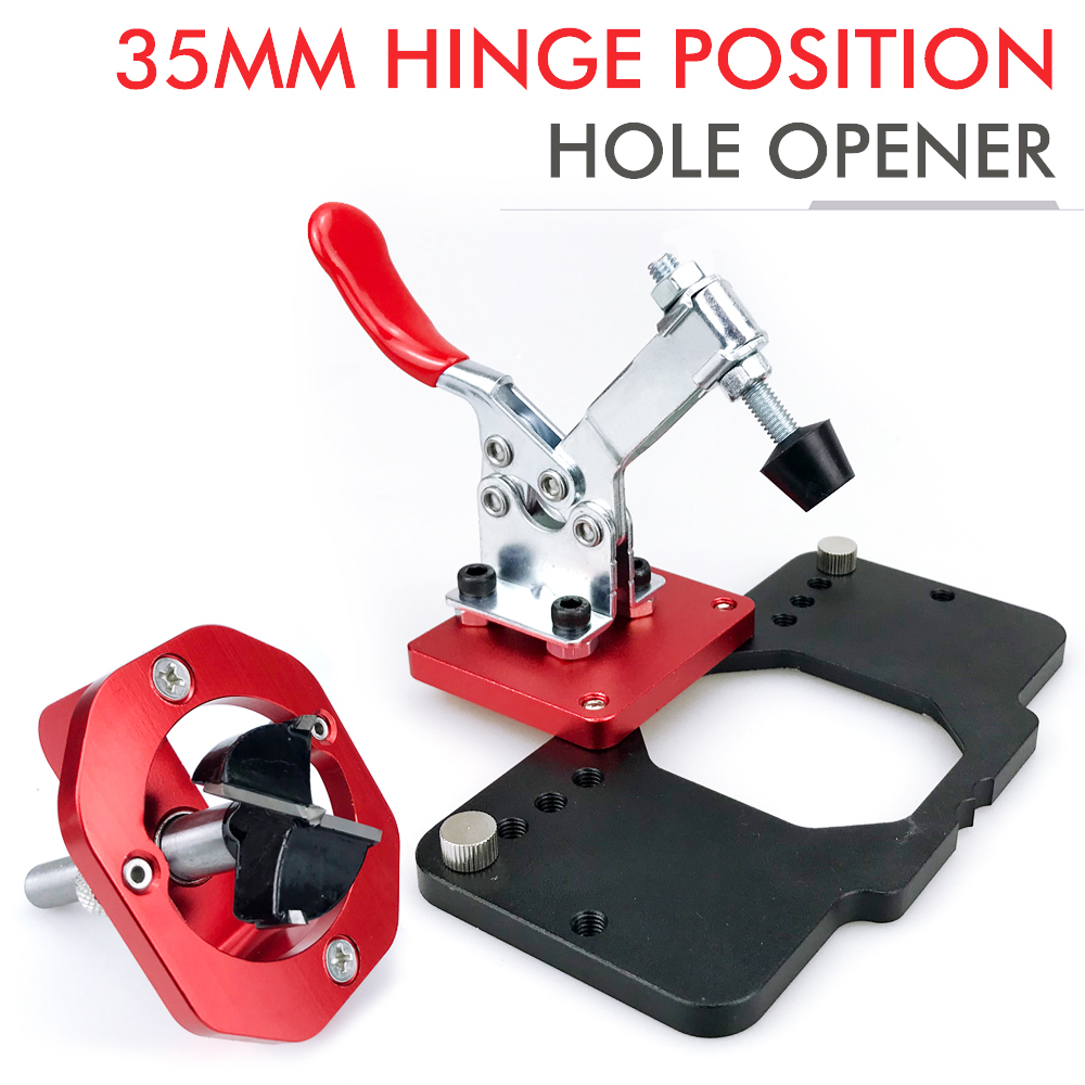 35 มม.ปกปิดบานพับประตู Jig ล็อ - Pocket Hole Jig บทวิจารณ์และราคา